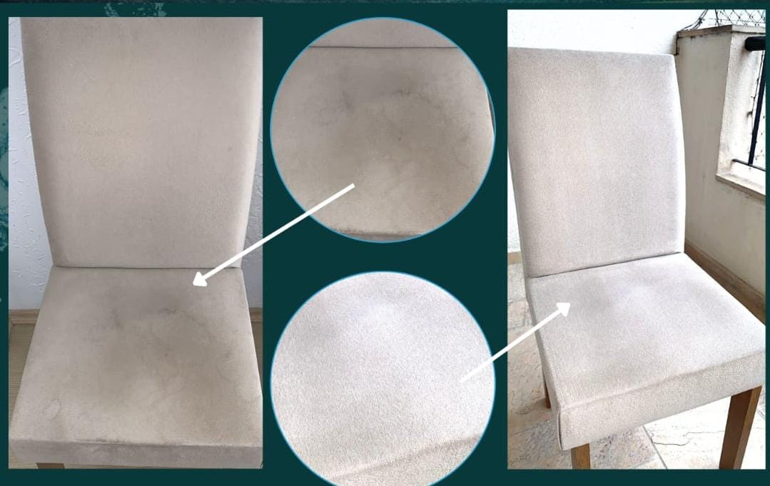 Antes e depois cadeira