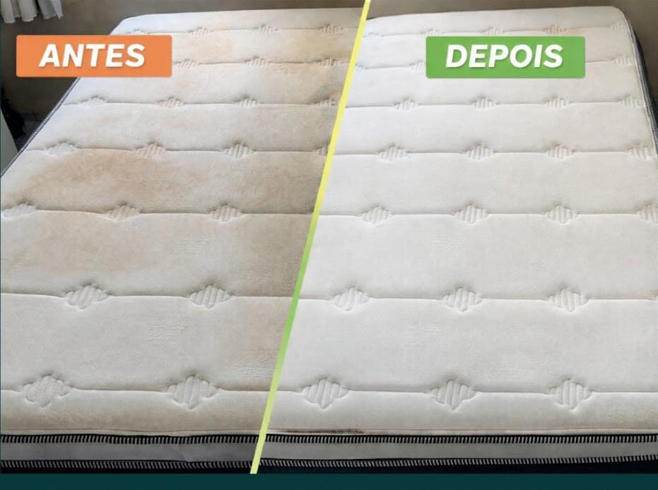 Antes e depois colchão