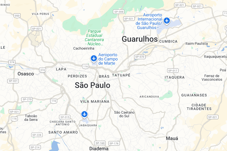 Raio de atendimento, São Paulo Capital